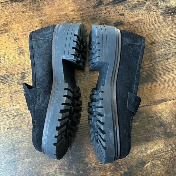 Cordani  Suede Scout Platform Loafers  In Black Size 38/ Like New - Picture 5 of 8